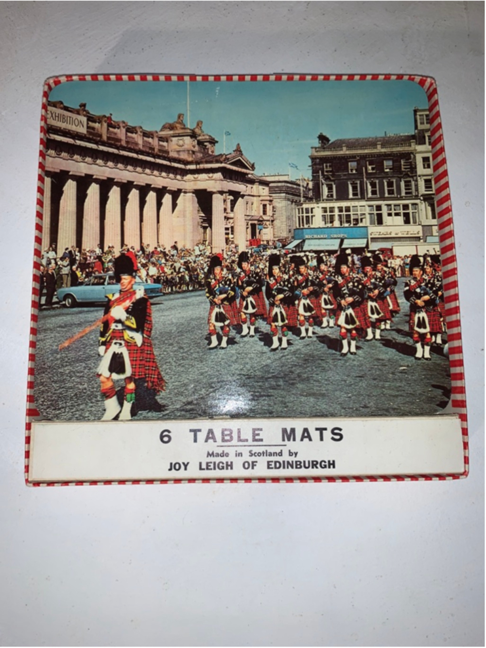 Vintage Joy Leigh of Edinburgh Table placemats Scottish